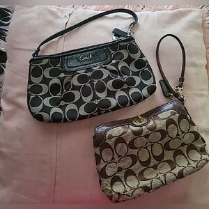 Coach Black and Brown Signature Pattern Women's Bags